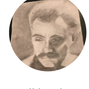 Khalil Gibran (pencil & pastel study)