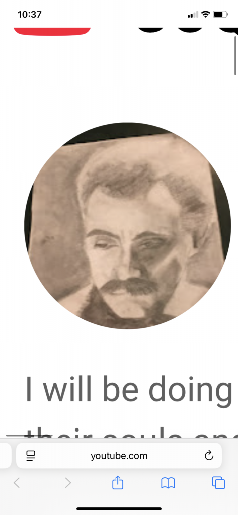 Khalil Gibran (pencil & pastel study)